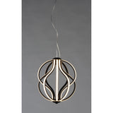 Aura LED Pendant by ET2 - 12 Inch, Black