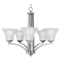 Aurora Chandelier Satin Nickel by Maxim Lighting
