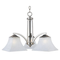 Aurora Down Light Chandelier Satin Nickel by Maxim Lighting