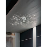 Autumn Flush Mount by Eurofase - 45 Inch Chrome illuminated lifestyle photo