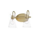 Ava Bath Vanity Light Natural Aged Brass by Maxim Lighting