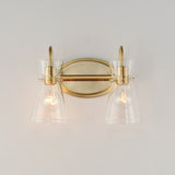 Ava Bath Vanity Light Natural Aged Brass by Maxim Lighting