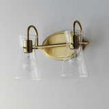 Ava Bath Vanity Light Natural Aged Brass by Maxim Lighting