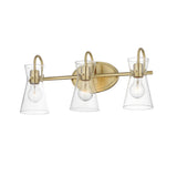 Ava Bath Vanity Light Natural Aged Brass by Maxim Lighting