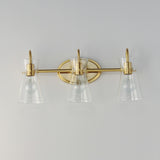 Ava Bath Vanity Light Natural Aged Brass by Maxim Lighting