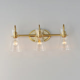 Ava Bath Vanity Light Natural Aged Brass by Maxim Lighting