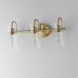 Ava Bath Vanity Light Natural Aged Brass by Maxim Lighting