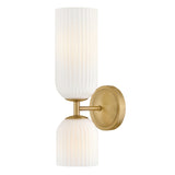 Ava Medium Two Light Sconce - Lacquered Brass - by Hinkley