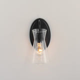 Ava Wall Sconce Vanity Light Black by Maxim Lighting