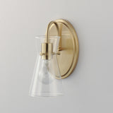 Ava Wall Sconce Vanity Light Natural Aged Brass by Maxim Lighting