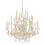 Aveline Chandelier - 20-Light - Gold Leaf by Corbett