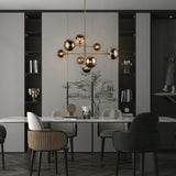 Averley Chandelier Large Aged Gold Brass By Matteo- Lifestyle View
