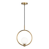 Averley Ring Pendant 11.88 Inch Aged Gold Brass