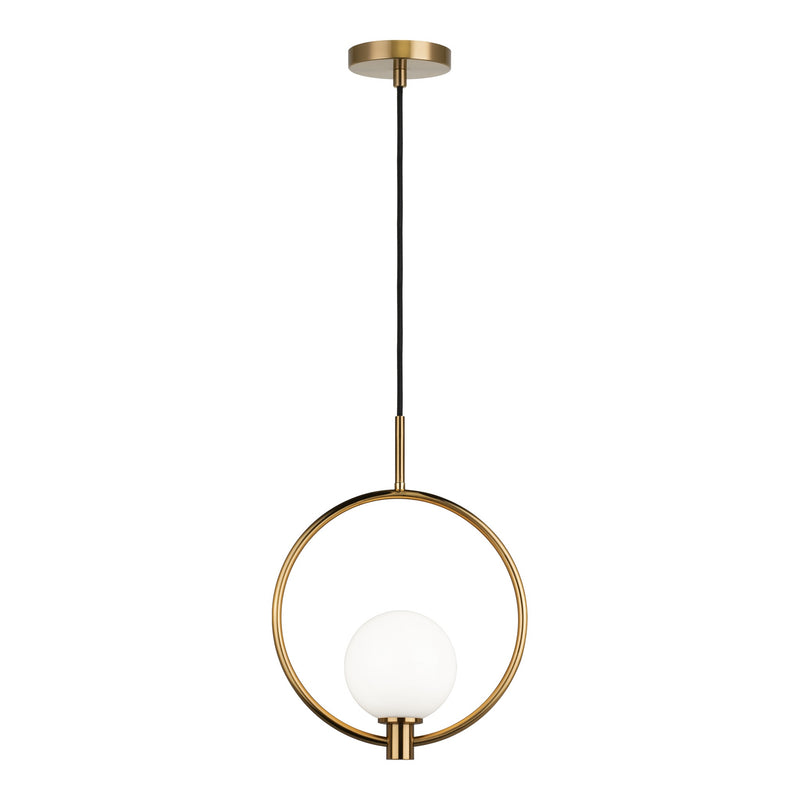 Averley Ring Pendant 11.88 Inch Aged Gold Brass