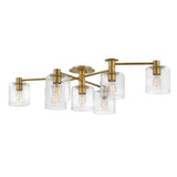 Axel Large Adjustable Semi-flush Mount - Heritage Brass - by Hinkley