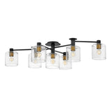 Axel Large Adjustable Semi-flush Mount - Black - by Hinkley