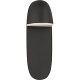 Axel Wall Sconce — 16", White Inside, Clear Outside, Midnight Black