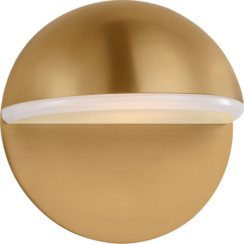 Axel Wall Sconce — 7", White Inside, Clear Outside, Midnight Black