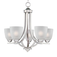 Axis Chandelier Satin Nickel by Maxim Lighting
