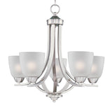 Axis Chandelier Satin Nickel by Maxim Lighting