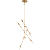 Axis Chandelier — 40", Satin Brass