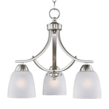 Axis Down Light Chandelier Satin Nickel by Maxim Lighting