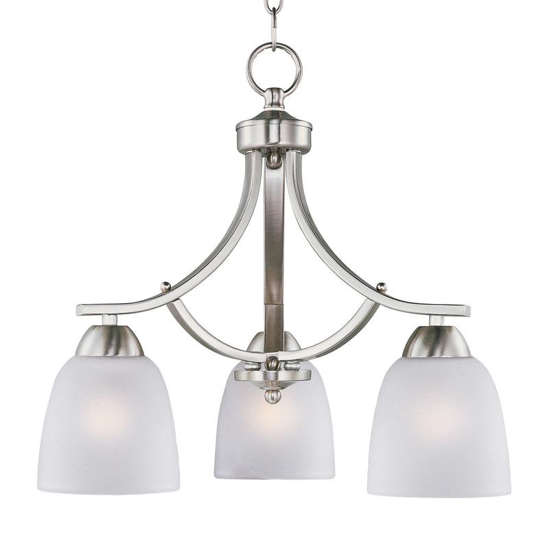 Axis Down Light Chandelier Satin Nickel by Maxim Lighting