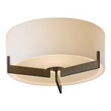 Axis Flush Mount, shown in Dark Smoke, by Hubbardton Forge