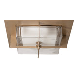 Axis LED Flush Mount, shown in Soft Gold, by Hubbardton Forge