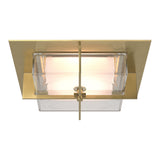 Axis LED Flush Mount in Modern Brass by Hubbardton Forge