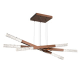Axis Moda Triple Linear Chandelier By Hammerton, Finish: Burnished Bronze