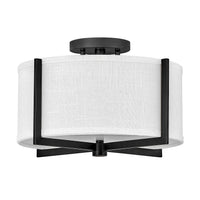 Axis Off White Medium Semi-Flush Mount - Black - by Hinkley