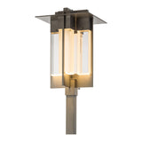 Axis Outdoor Post Lantern, shown in Coastal Burnished Steel, by Hubbardton Forge