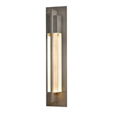 Axis Outdoor Wall Light Large, shown in Coastal Dark Smoke, by Hubbardton Forge