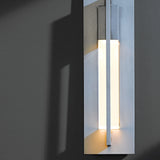 Axis Outdoor Wall Light Small detail in Coastal Burnished Steel, by Hubbardton Forge