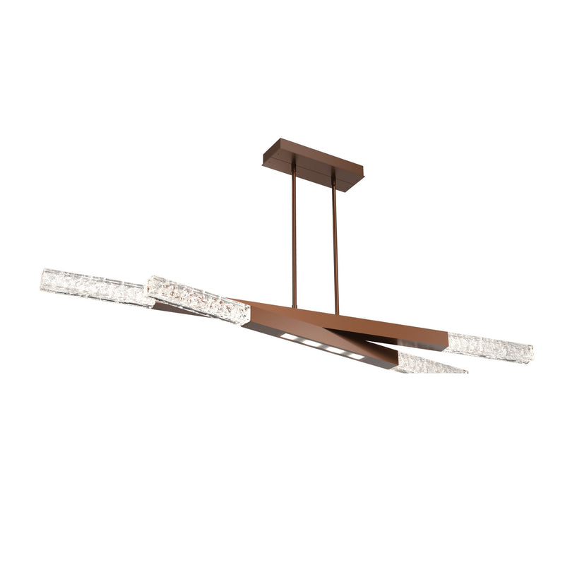 Axis Pivot Linear Chandelier By Hammerton, Size: Large, Finish: Burnished Bronze