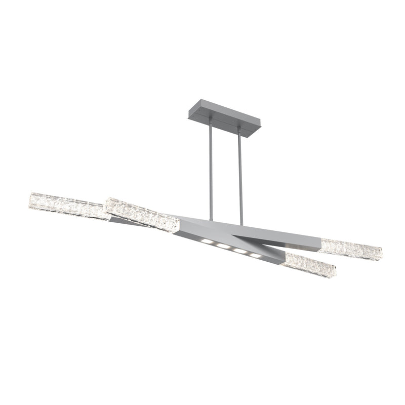 Axis Pivot Linear Chandelier By Hammerton, Size: Large, Finish: Classic Silver