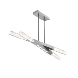 Axis Pivot Linear Chandelier By Hammerton, Size: Medium, Finish: Classic Silver 
