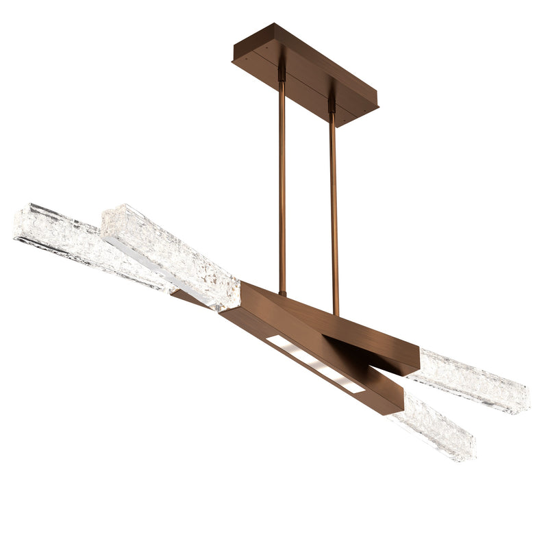 Axis Pivot Linear Chandelier By Hammerton, Size: Medium, Finish: Oil Rubbed Bronze