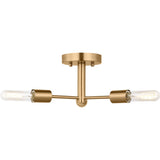 Axis Semi-Flushmount — 24", Satin Brass