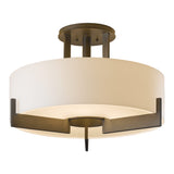 Axis Semi-Flush Mount, shown in Dark Smoke, by Hubbardton Forge