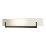 Axis Vanity Light in Dark Smoke, Opal Glass by Hubbardton Forge