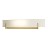 Axis Vanity Light in Modern Brass, Opal Glass by Hubbardton Forge