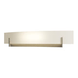 Axis Vanity Light in Soft Gold, Opal Glass by Hubbardton Forge