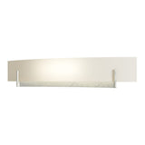 Axis Vanity Light in Sterling, Opal Glass by Hubbardton Forge