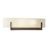 Axis Wall Sconce in Bronze, Opal Glass by Hubbardton Forge