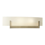 Axis Wall Sconce in Soft Gold, Opal Glass by Hubbardton Forge