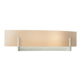 Axis Wall Sconce in Sterling, Sand Glass by Hubbardton Forge