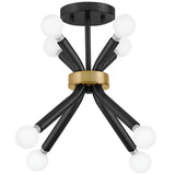 Axton Convertible Pendant Black By Lark Living - Front View