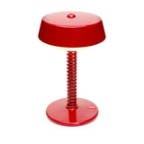 Bellboy Table Lamp - Lobby Red, unlit, side view